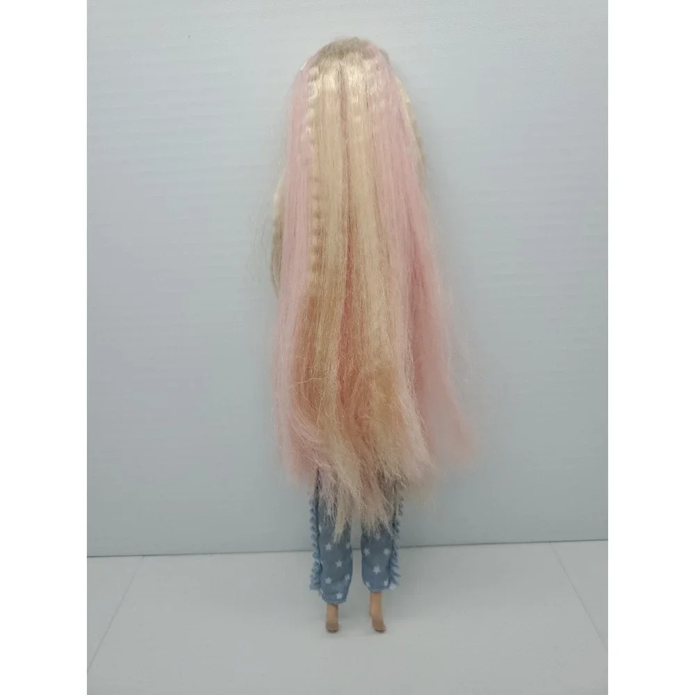 ORIGINAL OUTFIT & HAIR Barbie Extra Doll 2020 #3 Long Blonde‎ Pink Articulated
